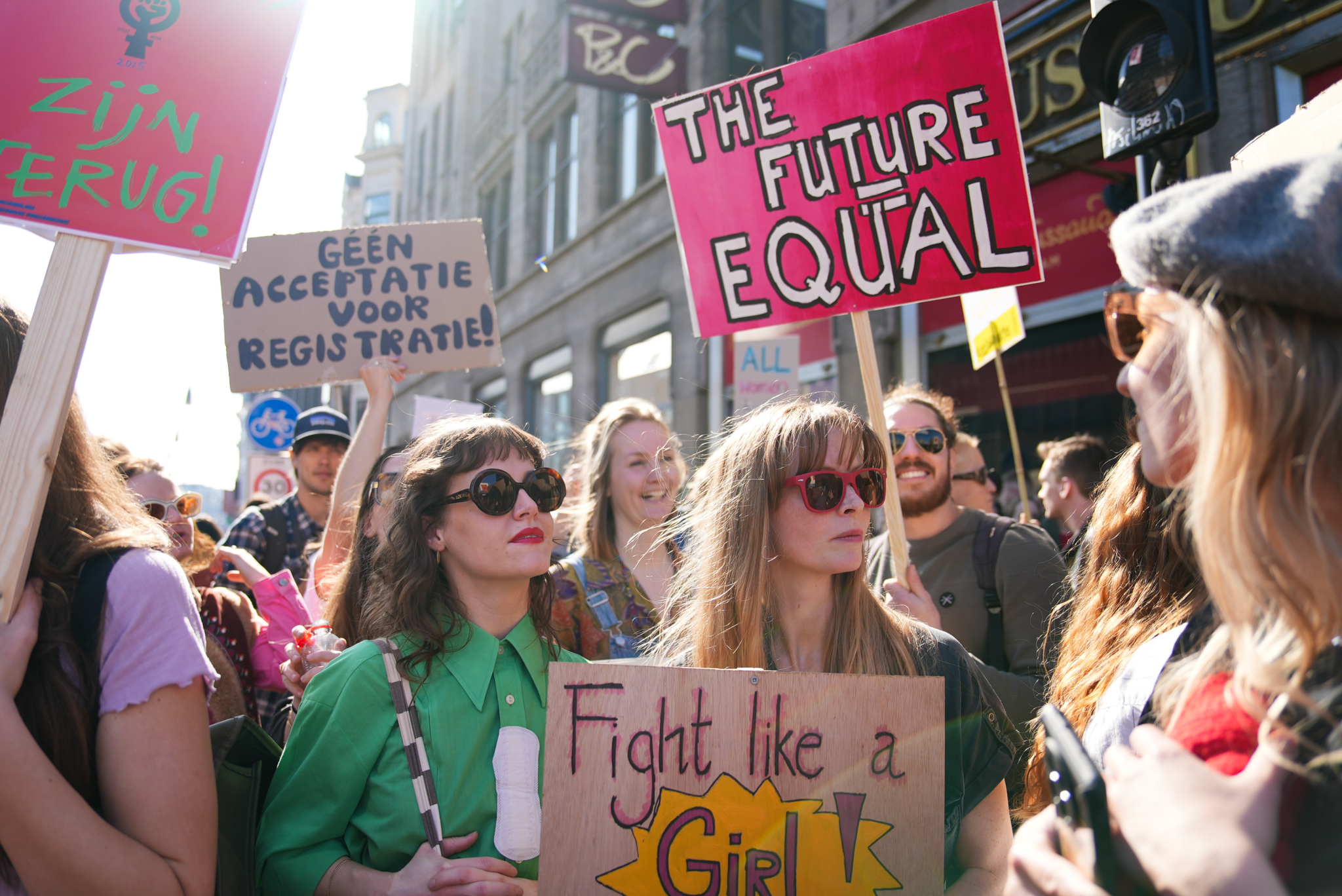 Dolle Mina's tijdens Feminist March (2025)