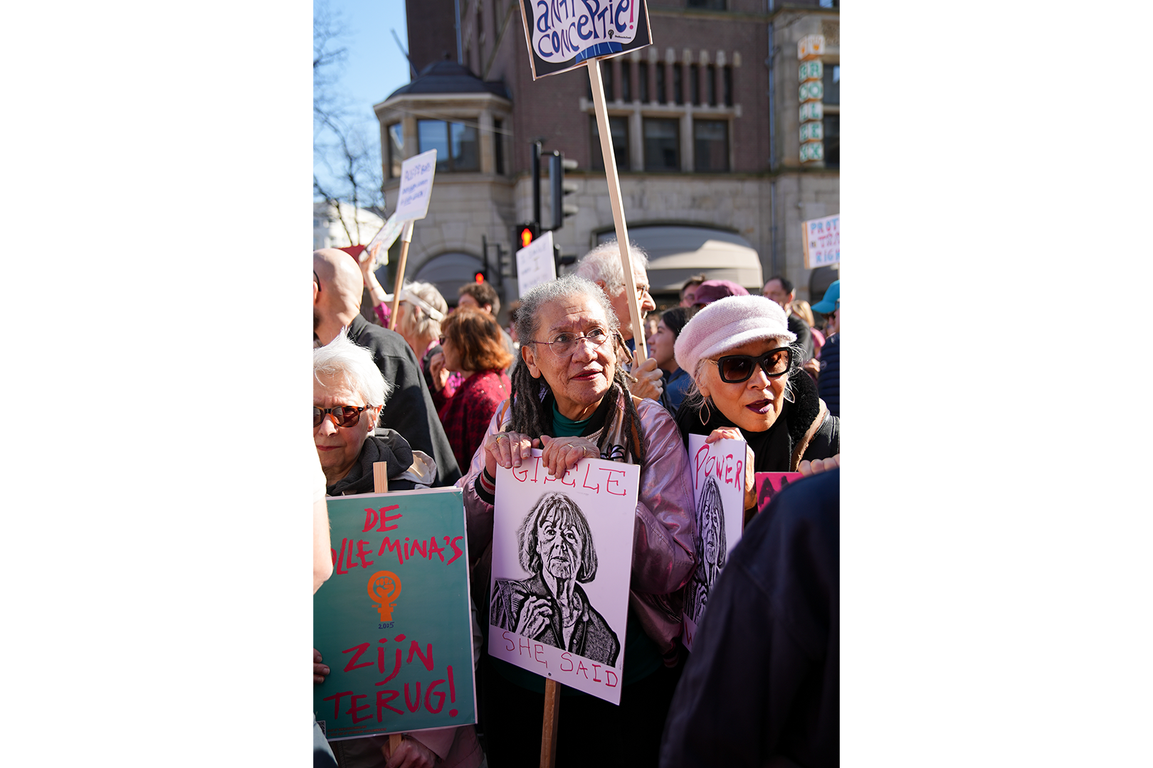 Dolle Mina Gloria Wekker tijdens Feminist March (2025)
